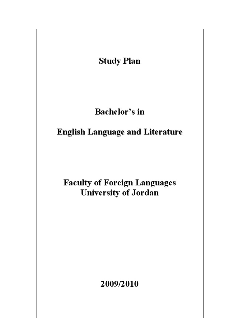 BA English Course Plan | PDF | Business