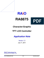 Character/Graphic TFT LCD Controller: Application Note