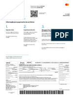 Pagamento da fatura de agosto com informações sobre opções e encargos