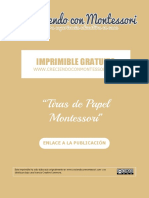 Imprimible - CCM - Tiras de Papel Montessori