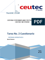 Tarea No. 2 Cuestionario