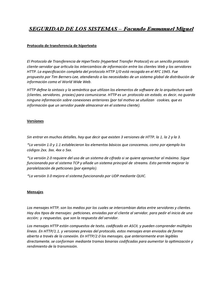 Introducción a HTTP y HTTPS | PDF | Protocolo de Transferencia de ...