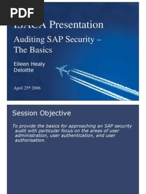 SAP R/3 第2版 ISACA SAP R/3 第2版 ISACA ISACA Seecurity, Audit and Control