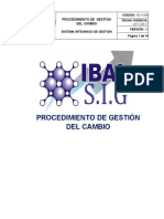 Sg-p-008 Procedimiento Gestion Del Cambio