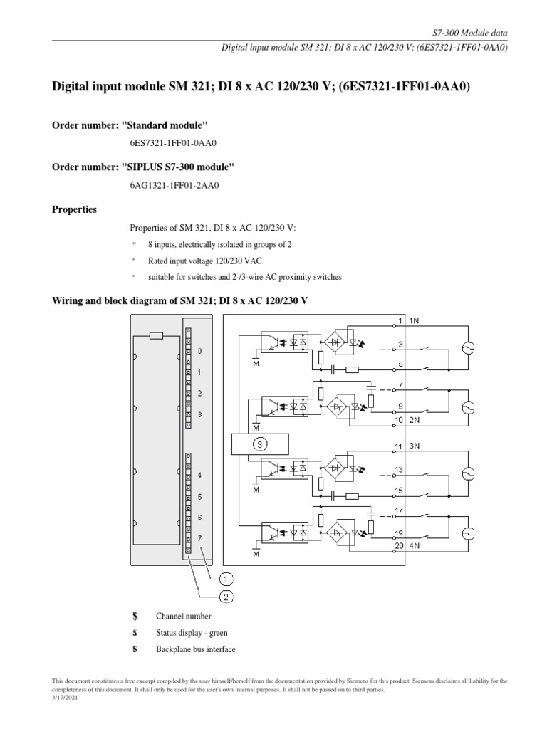 SM 321 Digital Input Module Overview | PDF | Computer Engineering