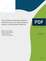 Una Mirada Al Desarrollo Infantil en America Latina y El Caribe Desde La Teoria y El Pensamiento Sistemico