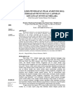 Analisis Penerapan Psak 45 (Revisi 2011) Terhadap Penyusunan Laporan Keuangan Entitas Nirlaba