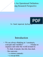 A Variable & An Operational Definition: The Nursing Research Perspective