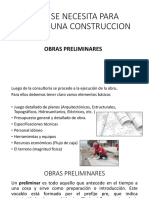 Que Se Necesita para Iniciar Una Construccion - Obras Peliminares