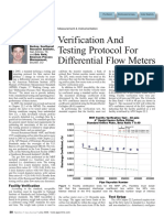 Verification and Testing Protocol For Differential Flow Meters