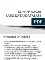 Konsep Dasar Basis Data