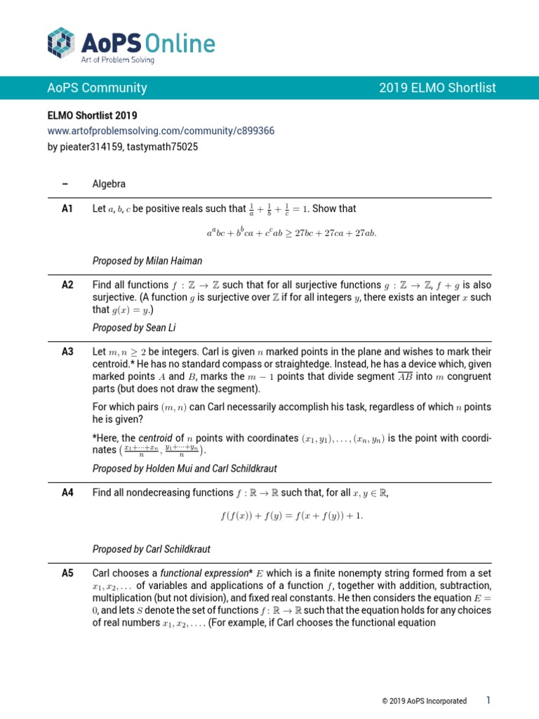 Elmo SL 2019 | PDF | Vertex (Graph Theory) | Function (Mathematics)