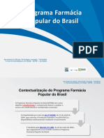 Programa Farmácia Popular do Brasil: contexto, regulamentação e funcionamento