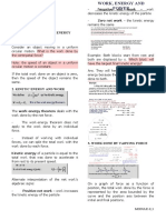 Force and Potential Energy: Negative Net Work - Work Zero Net Work - The Kinetic Energy