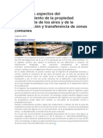 Propiedad de Los Aires y Desafectación y Transferencia Zonas Comunes