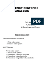 Frequency Response Analysis: Submitted By, N.Aravindh M.Tech (Chemical Engg)