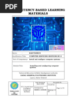 Competency-Based Learning Materials: Davao Oriental Polytechnic Institute