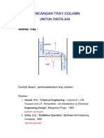 Rancangan Tray Column Untuk Distilasi