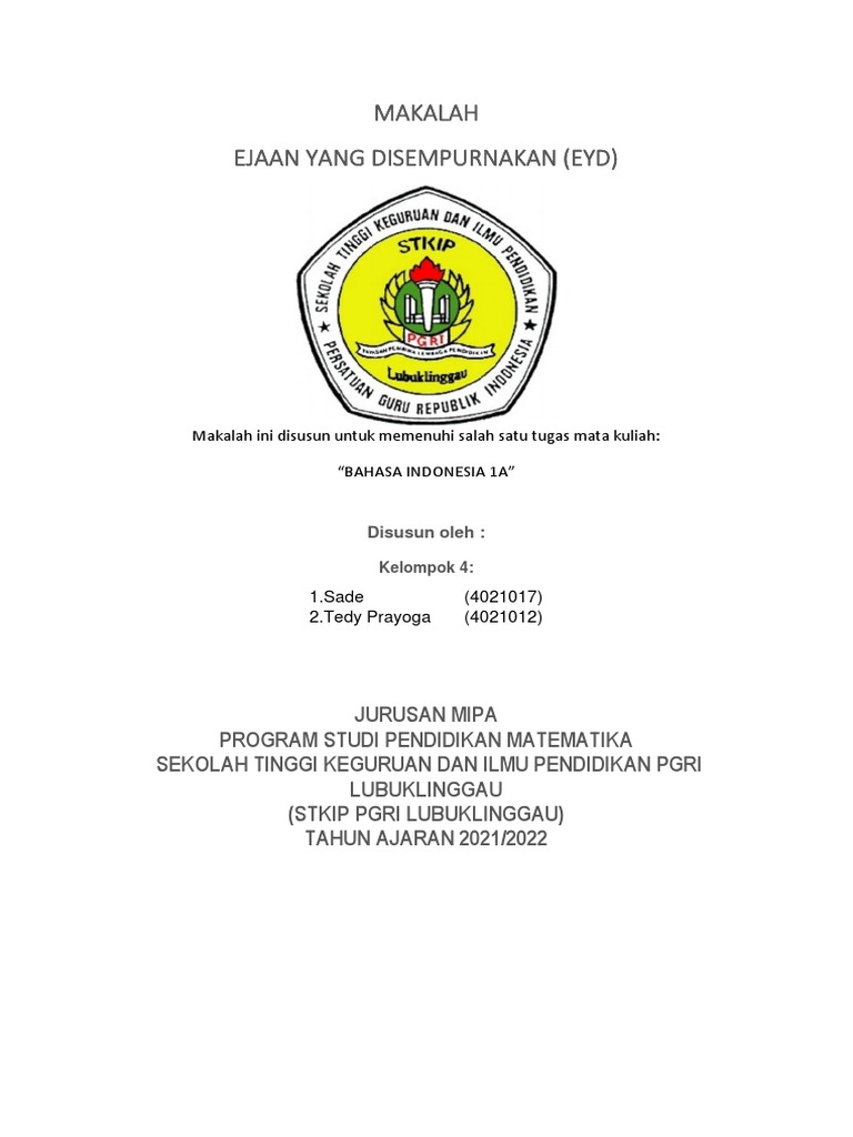 Pentingnya EYD dalam Tanda Baca | PDF