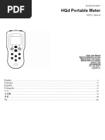 HQD Portable Meter: Basic User Manual Manuel D'Utilisation de Base Manual Básico Del Usuario Manual Básico Do Usuário