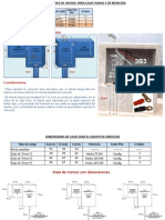 Medidas de Cajuelas Para Cajas Tomas y de Medición Actualizado Mayo 201