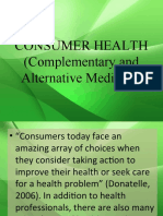 Consumer Health (Complementary and Alternative Medicine)