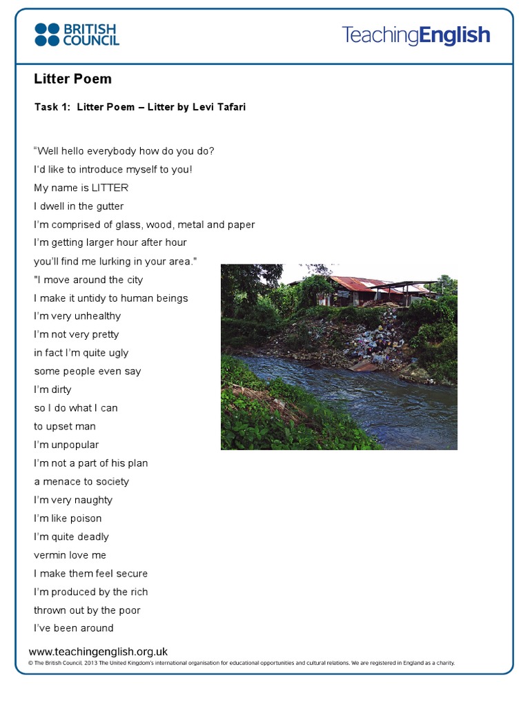 Litter Poem | PDF