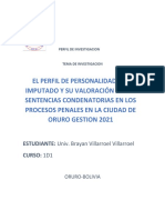 Perfil de Investigacion Psicologia