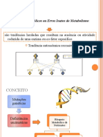 Distúrbios metabólicos dos aminoácidos e carboidratos