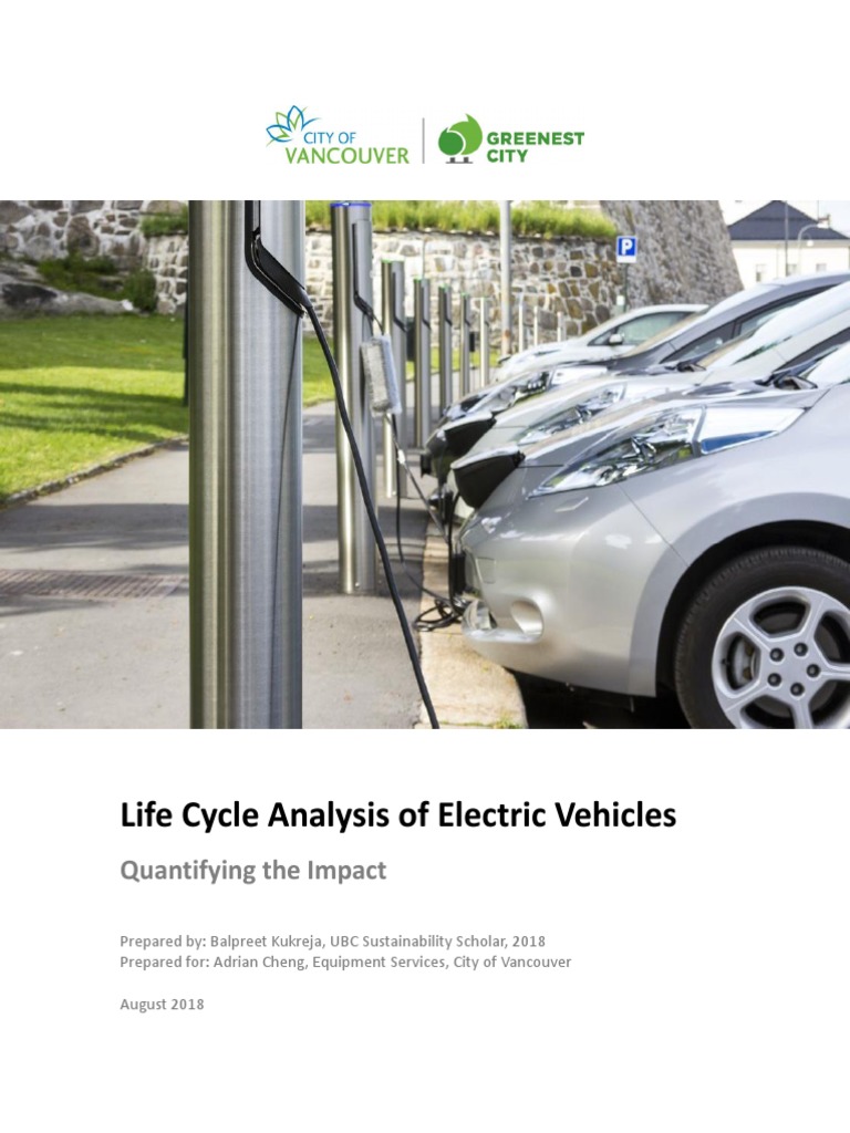 Electric Car Energy Use Analysis | PDF | Life Cycle Assessment ...