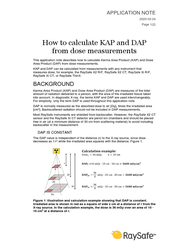 Calculate DAP and KAP in Radiology | PDF | Absorbed Dose | Medical Physics