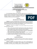 Liga ng mga Barangay Constitution and By-Laws