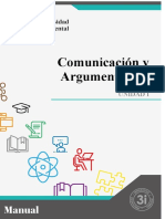 Manual de Comunicación y Argumentación Unidad I