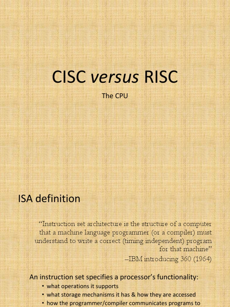 Cisc Risc PDF Arm Architecture Central Processing Unit