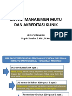 SISTEM MANAJEMEN MUTU DAN AKREDITASI KLINIK-seger