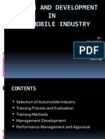 Training and Development in Automobile IndustryV3
