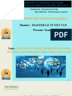 Communication English 2: Mentor: Master Le Tuyet Van Present: Team 7