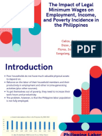 The Impact of Legal Minimum Wages On Employment, Income, and Poverty Incidence in The Philippines
