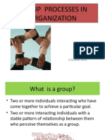 Group Processes in Organizations