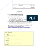 Ficha 6º Past Simple