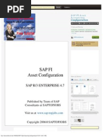 SAP FI Asset Accounting Configuration