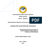 Jurisdicción Voluntaria Del Notariado