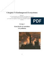 Chapter 9-Endangered Ecosystems: Group 1 Flash Floods & Landslides Air Pollution