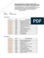 Daftar Kelompok Mahasiswa