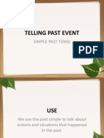 Telling Past Event (Simple Past)