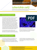 Parameter Factsheet E. Coli