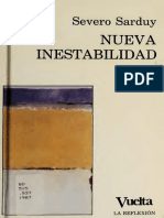 SARDUY, Severo - Nueva Inestabilidad