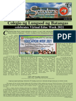 Colegio NG Lungsod NG Batangas: Celebrates Virtual Educ Week 2021