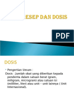 Obat, Resep Dan Dosis