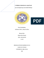 Essay Stress, Emosi, Dan Adaptasi - Defana Putri Nitasari - 152111913170